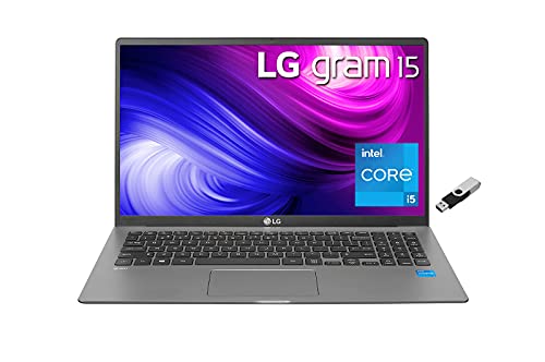 2021 LG Gram Ultralight Laptop – Full Day Battery – 15.6″ FHD IPS – Intel 11th i5-1135G7 – 16GB LPDDR4 – 512GB NVMe SSD – Iris Xe Graphics – Backlit Keyboard RJ-45 Win 10 w/RATZK 32GB USB
