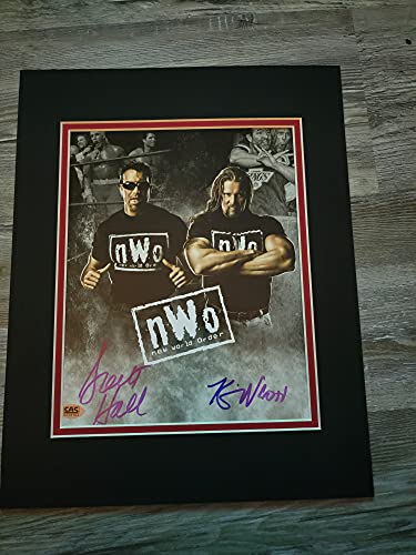 WCW WWE WWF SCOTT HALL KEVIN NASH OUTSIDERS AUTOGRAPH 8X10 PHOTO
