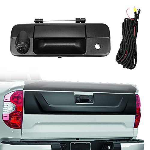 Tailgate Handle Backup Rear View Camera Fit for Toyota Tundra 2007-2014, IP68 Waterproof Tailgate Door Handle Replacement Camera