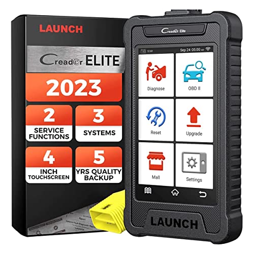 LAUNCH OBD2 Scanner Creader Elite 302, SRS ABS Scan Tool 2 Reset Function, Car Check Engine Code Reader, Full OBD2 Function Diagnostic Tool , Auto VIN, 4 Inch Touchscreen, Lifetime Free Online Update
