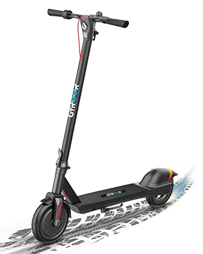 Gyroor Electric Scooter Adults, Up to 23 Miles Long-Range Battery, 19 Mph with Powerful 380W Motor, Folding Electric Scooter for Commuting and Travel 8.5″ Pneumatic Tire with Double Braking System