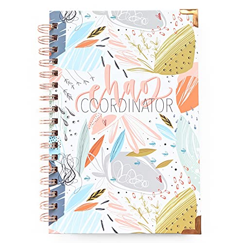 June & Lucy To Do List Notebook – Chaos Coordinator (Rose Gold Spiral & Corner Protectors)