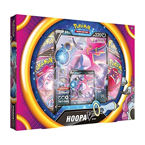 Pokémon | Hoopa V Box | Card Game | Ages 6+ | 2 Players | 10+ Minutes Playing Time