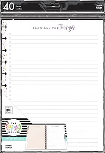 Me & My Big Ideas Planner Fill Paper Plan Thing, White