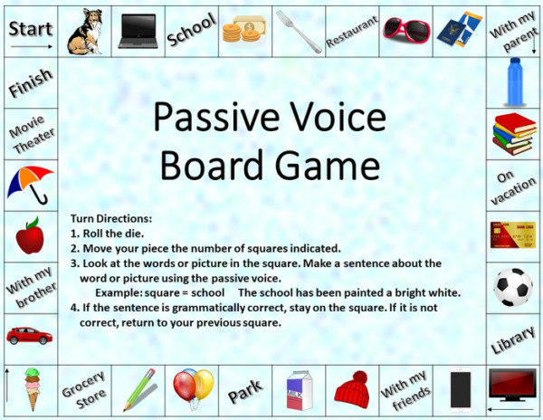 Active & Passive Voice Board Game