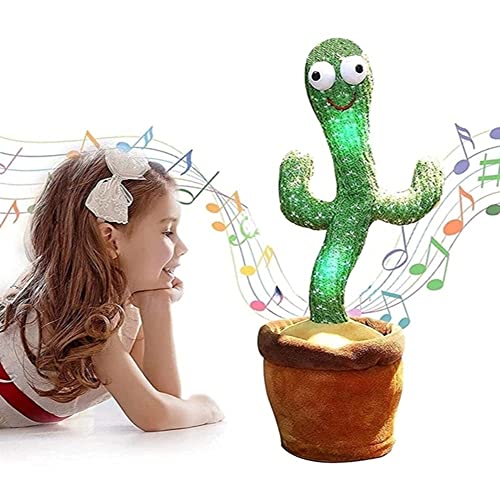 Ainardi’s Shopping Dancing Cactus – Baby Toy, Dancing Cactus Toy, Cactus Toys, Newborn Toys, Baby Cactus Toy, Cactus Decor, 120 Songs, Repeats What You say, imitating Cactus Toy