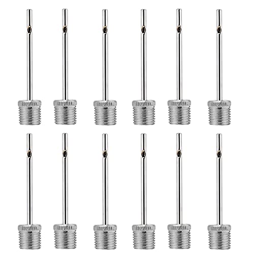 LYMGS Universal Design Ball Pump Needles for Basketball, Soccer, Volleyball, Rugby, Handball, Waterpolo Balls etc. 12 Pack