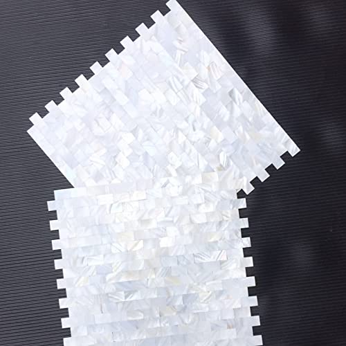 TPFSH Mother of Pearl Peel and Stick Backsplash Tiles，12 inches x 12 inches Ivory White Self Adhesive Mosaic Shell Tiles for Kitchen, Bathroom Wall（1pcs）