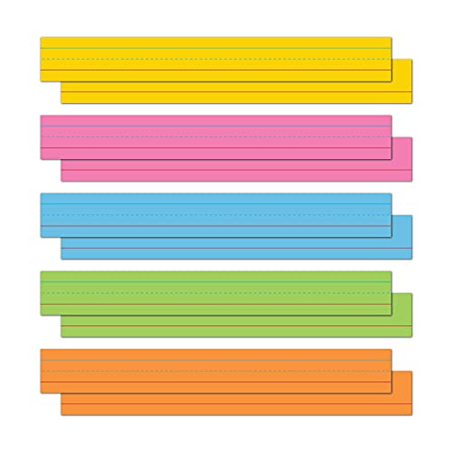Astrobrights Colored Sentence Strips, 3″ x 24″, 65 lb/176 gsm, 5-Color Assortment, 100 Count (91992)