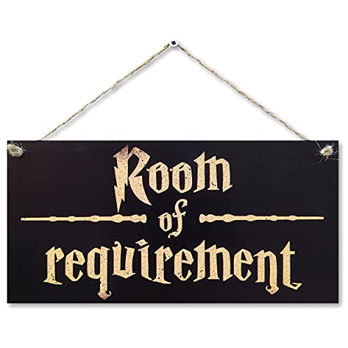 CARISPIBET Room of Requirement | Home Decorative Signs House Signs Fantasy and Wizardry Theme Welcome Sign 6″ x 12″ (Room of Requirement)