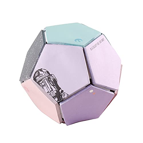 Star Wars Sticky Note Ball – 300 Adhesive Pentagon-Shaped Sheets, 12 Uniquely Designed Pads, 25 Sheets Per Pad, Each Note Measures 1.5″ x 1.5″, Versatile Notes by Erin Condren.