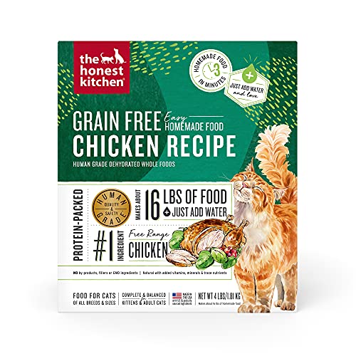 The Honest Kitchen Dehydrated Grain Free Chicken Cat Food 4 Pound (Pack of 1)