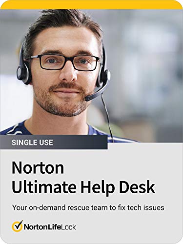 NortonLifeLock Ultimate Help Desk Single Use, 1 Device – Your on-demand Rescue Team to Fix tech Issues