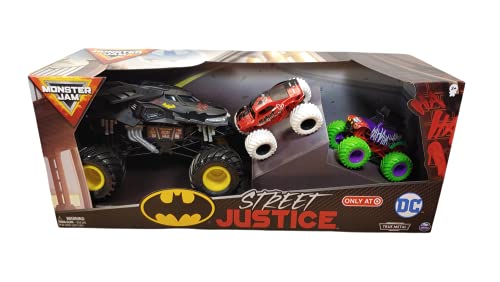 DieCast Monster-Jam Street Justice, 3 Pack (Batman, Harley Quinn, Joker) Target Exclusive!, 6056540