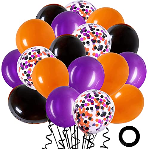 70 Pack Halloween Party Balloons,12inch Black Purple Orange Confetti Halloween Ballons Garland Kit for Halloween Birthday Hocus Pocus Party Decorations… | The Storepaperoomates Retail Market - Fast Affordable Shopping