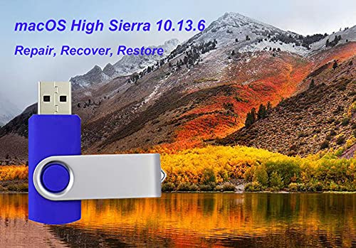 N//A USB for macOS High Sierra 10.13.6 USB Flash Drive for Full OS Install Recover Repair Restore Upgrade Reinstall Reboot System USB Stick 16GB, Blue | The Storepaperoomates Retail Market - Fast Affordable Shopping