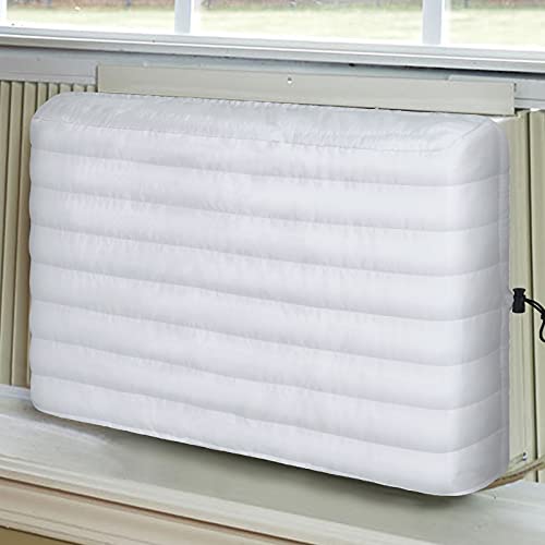 FILORA Indoor Air Conditioner Cover Window AC Units Covers for Inside 21 x 15 x 3.5 inches(L x H x D) White