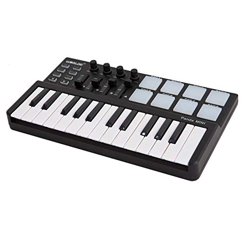 Btuty 25-Key MIDI Keyboard Panda mini Portable Mini Drum Pad MIDI Controller, USB