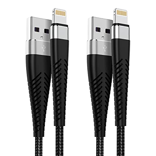 Apple MFi Certified iPhone Charger Cable 10ft, 2Pack Long Lightning Cable 10 Foot, High Fast/Data Sync 10 Feet Apple Charging Cable Cord for Apple iPhone 13/12/11 Pro/11/XS MAX/XR/8/7/6s/6/Plus/5,iPad