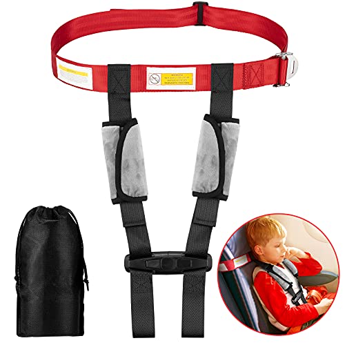 Duythy Child Airplane Safety Travel Harness Travel Accessories for Kids Baby Safety Travel Restraints Leash Safety Harness for Aviation Travel Use