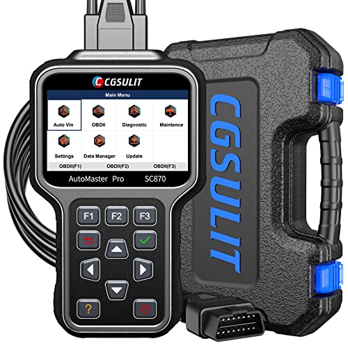OBD2 Diagnosis Scanner CGSULIT SC870 All System Diagnostic Scan Tool Check ABS SRS Airbag Transmission Engine TPMS ESP Warning Issue Car Code Reader with EPB/Oil Reset, Auto VIN, F-Ree Update
