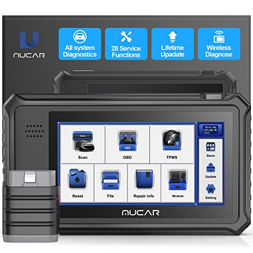 Mucar OBD2 Scanner,2023 Newest VO6 OE-Level All Systems with 28 Reset Car Diagnostic Bidirectional Scan Tool for All Cars, IMMO/Oil/EPB/BMS/SAS/DPF/TPMS/ODO/Injector/ABS Bleeding, Lifetime Free Update