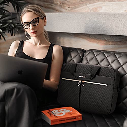 BAGSMART 17.3 Inch Laptop Bag, Briefcase for Women Computer Messenger Bag Office Travel Business,Black | The Storepaperoomates Retail Market - Fast Affordable Shopping
