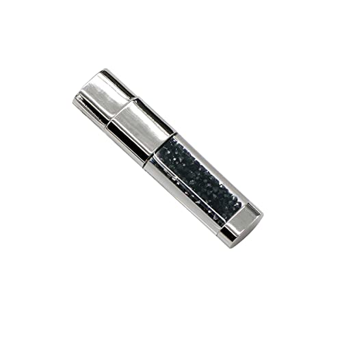 Civetman USB Stick 16GB USB Flash Drive Jewelry Crystal Rhinestone Design USB 2.0 Pendrive Memory Disk for Data Storage – Black