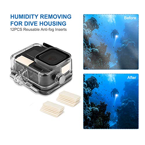Waterproof Housing Case Accessories Kit Compatible with GoPro Hero 8 Bundle Include Waterproof Housing Case + Tempered Glass Screen Protector + Carrying Case + Snorkel Filter + Anti-Fog Inserts | The Storepaperoomates Retail Market - Fast Affordable Shopping