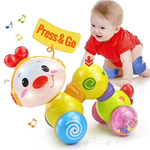 HOLA Baby Toys 6 to 12 Months – Crawling Infant Toys 6-12 Months with Light and Music Press 9 6 Month Old Baby Toys, Baby Girl Toys for 1 + Year Old