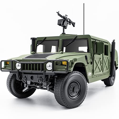 Supdex Die Cast Model Cars, 1/18 Scale Diecast Cars Metal Military Vehicles Toys, Army Toys Kids Car Friction Powered Armored Vehicle Model, Decorative Toy for Military Enthusiasts