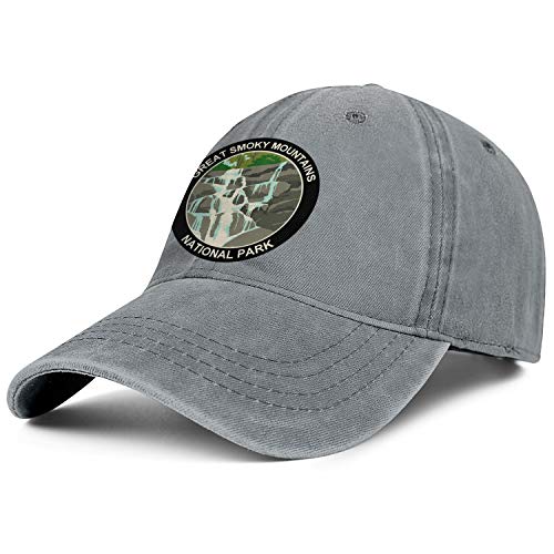 Great Smoky Mountains National Park Washed Denim Hat for Men Women Trucker Hats Adjustable Caps Cowboy Baseball Cap