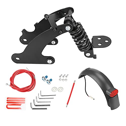Sannofair Electric Scooter Shock Absorber Kit Including Rear Fender/Rear Brake Light with Screws and Screw Caps Compatible with Xiaomi M365 Pro/Pro2