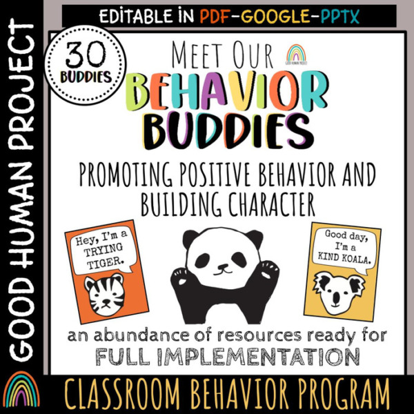 Behavior Buddies: Classroom Behavior Management MEGA BUNDLE | Social Emotional Learning
