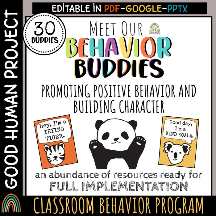Behavior Buddies: Classroom Behavior Management MEGA BUNDLE | Social Emotional Learning | The Storepaperoomates Retail Market - Fast Affordable Shopping
