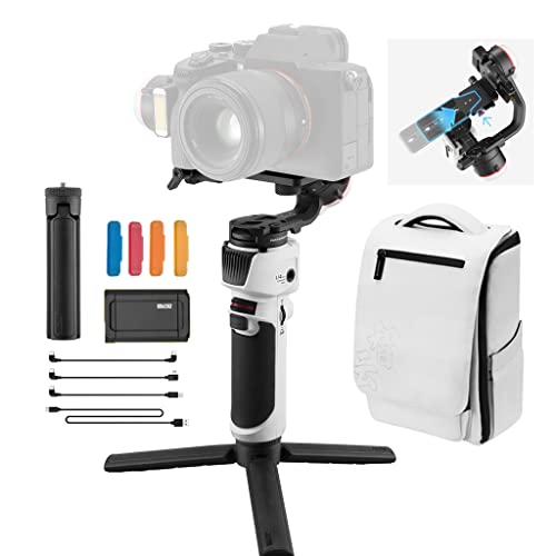 Zhi yun Crane M3 Combo, Handheld 3-Axis Gimbal Stabilizer Compatible w/ Mirrorless Camera Smartphone Action Cams,Tripod Phone Clip Included