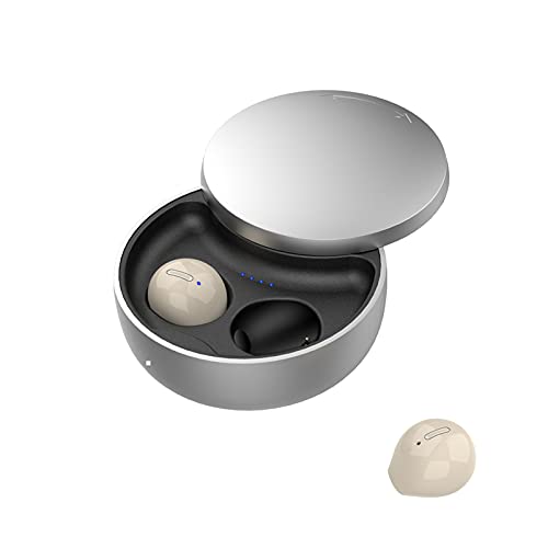 Invisible Earbuds Sleep Smallest Bluetooth Earbuds Mini Wireless Ear Buds Discreet Bluetooth Earpiece Tiny Hidden Small Ears Earbud for Work Headphones True Wireless Earpiece with Charging Case