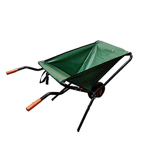 Wheelbarrow Maximum Capacity Garden Cart, Home and Garden Folding Yard Cart/Ground Load Wheelbarrow, Lightweight with 220 lbs Capacity