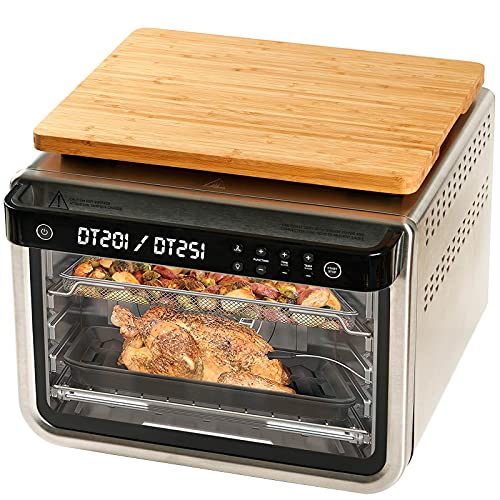 Cutting board for Convection Toaster Oven, Compatible with Ninja DT201/DT251 Foodi Air Fryer, with Heat Resistant Non-Skid Silicone Feet, Creates Storage Space, Protects Cabinets Cupboard, 16.3×13.1”