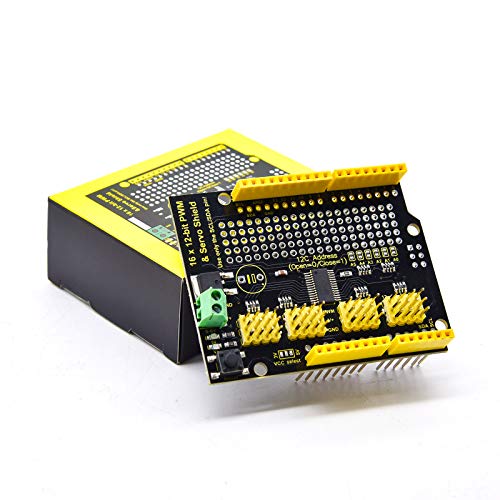 KEYESTUDIO 16-Channel 12-bit Servo Motor Driver Board I2C Interface for Arduino