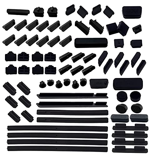 LAMPVPATH 80 PCS Computer Laptop and Motherboard Anti-dust Plugs, 25 Types of Port Anti-dust Covers Stoppers for Computer Laptop and Motherboard – DO NOT Fit MacBook