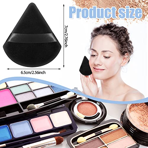 12 Pieces Powder Puffs for Face Powder Triangle Makeup Sponge for Loose Powder Cosmetic Foundation Sponge Soft Setting Powder Puff Beauty Blender Makeup Tool(Black) | The Storepaperoomates Retail Market - Fast Affordable Shopping
