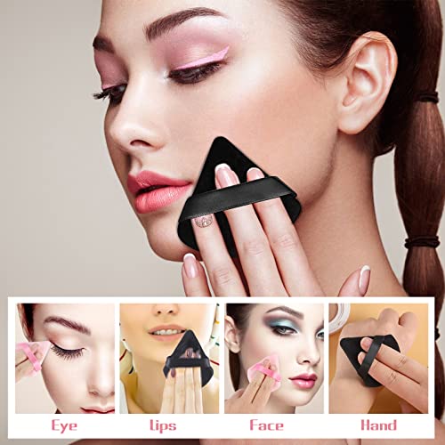 12 Pieces Powder Puffs for Face Powder Triangle Makeup Sponge for Loose Powder Cosmetic Foundation Sponge Soft Setting Powder Puff Beauty Blender Makeup Tool(Black) | The Storepaperoomates Retail Market - Fast Affordable Shopping