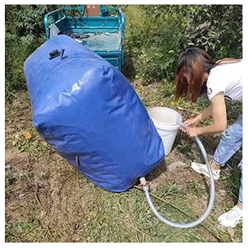 XJJUN Water Carrier Container, Foldable Flexible Water Bucket Space-Saving Large Capacity Water Tank with A Faucet, for Agricultural (Color : Blue, Size : 530L/1.2X0.9X0.5M)