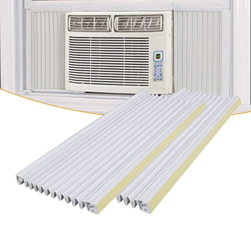 LBG Products Window AC Insulating Side Panel Kit Fits for Window Air Conditioner Units Replacement Screen,17″ H x 10″ W, 2 Pack,White