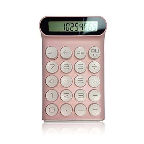 LYUN Calculator Calculator Portable 20 Keys Multifunctional 10 Digital LCD Calculator for Teaching Student Accounting Mechanical Buttons Office Calculators (Color : Pink)