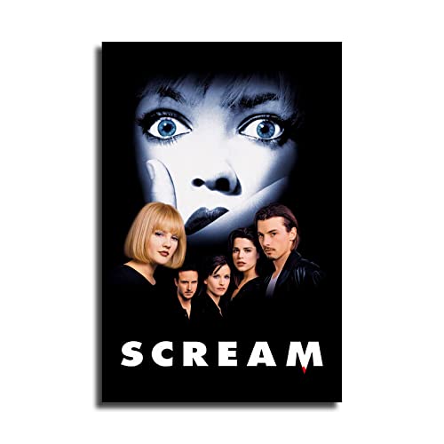 Movie poster scream Canvas Art Poster and Wall Art Picture Print Modern Family bedroom Decor Posters 24x36inch(60x90cm)