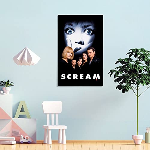 Movie poster scream Canvas Art Poster and Wall Art Picture Print Modern Family bedroom Decor Posters 24x36inch(60x90cm) | The Storepaperoomates Retail Market - Fast Affordable Shopping