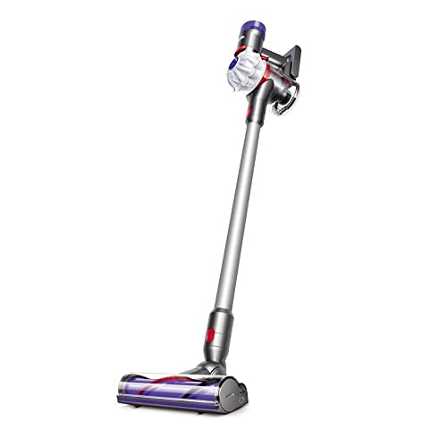 Dyson V7 Allergy HEPA Cordless Stick Vacuum Cleaner I Bagless Ergonomic I Telescopic Handle I Carpet and Edge Cleaning I Height Adjustable I Battery Operated I Silver