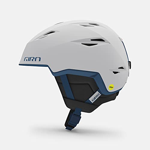 Giro Grid Spherical MIPS Ski Helmet – Snowboard Helmet for Men & Women – Matte POW/Grey – M (55.5-59cm)